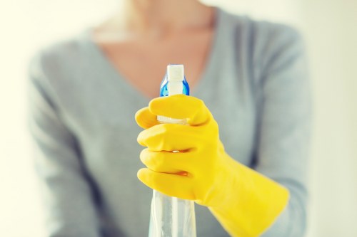 Cleaning team preparing a one off cleaning visit in a Southkensington flat