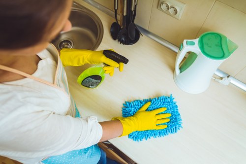 Local cleaner preparing a tailored domestic cleaning visit in South Kensington
