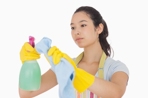 Freshly cleaned patio area for a South Kensington business terrace