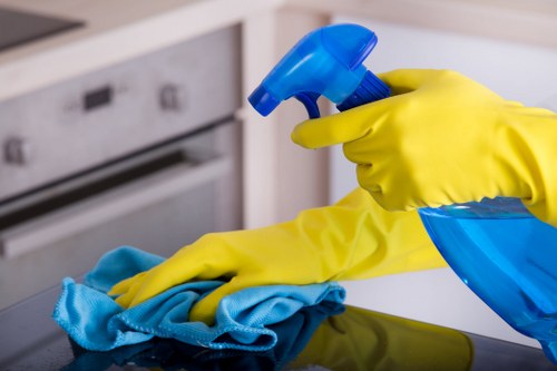 Final page of cleaning service terms and conditions with legal sections