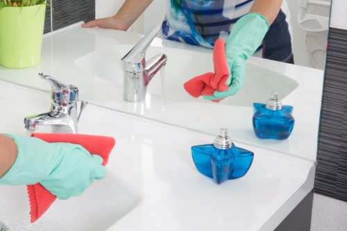 Local cleaners working in a South Kensington flat