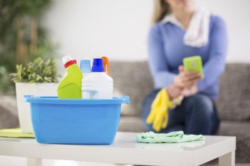Local cleaning team preparing a Southkensington flat for tenancy handover