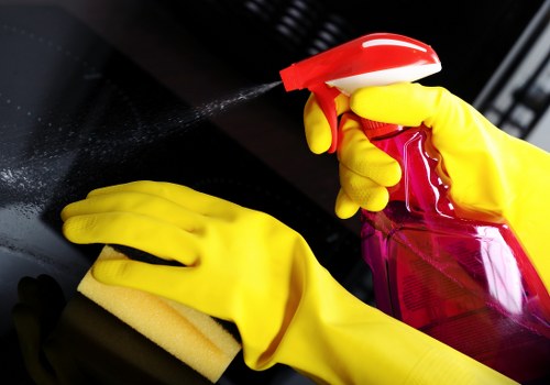 Detailed post-construction cleaning of kitchen surfaces and fixtures in Southkensington
